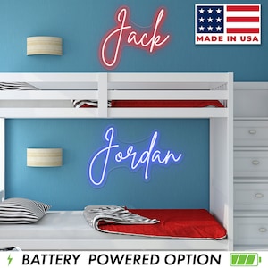 Custom Neon Sign Name For Kids Bedroom | Neon Sign | Led Light | Neon Signs | Nursery Neon Sign | Bedroom Decor | Wedding Neon Sign Custom