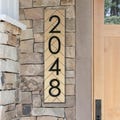 House Number Address Sign | Vertical House Numbers | New Home Decor | Outdoor Wood Plaque | Modern Farmhouse Welcome | Housewarming Gift