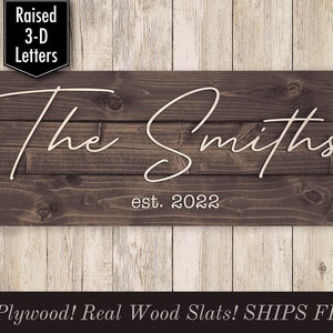 Family Last Name Sign, Personalized Wedding Gift, Custom Pallet Wood Sign, Farmhouse Decor, Established Sign, Housewarming, Engagement Gift