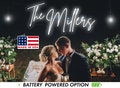 Wedding Neon Sign | Custom Last Name Neon | Wedding Gift | Wedding Decor | Grass Wall Backdrop | Family Name Neon Sign | LED Home Decor
