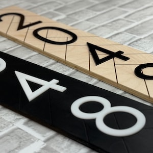 House Number Address Sign | Vertical House Numbers | New Home Decor ...