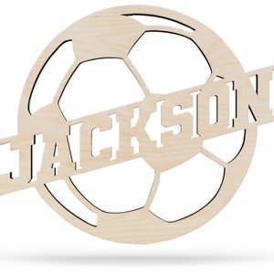 Soccer Name Sign, Nursery Decor, Personalized Wood Sign, Sports Sign ...