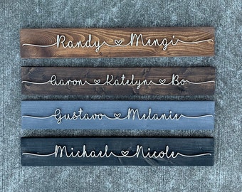 Regalo personalizado para San Valentín, letrero con nombre para pareja, regalo para novio o novia, regalo de aniversario de bodas para prometido/nombre personalizado