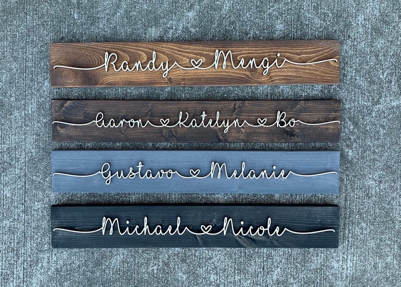 Personalized Valentines Day Gift / Love Couples Name Pallet image 1