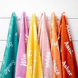 Custom blanket for kids | Baby name blanket I Baby Shower Gift | Personalized baby blanket | Name blanket | Kids Christmas Present