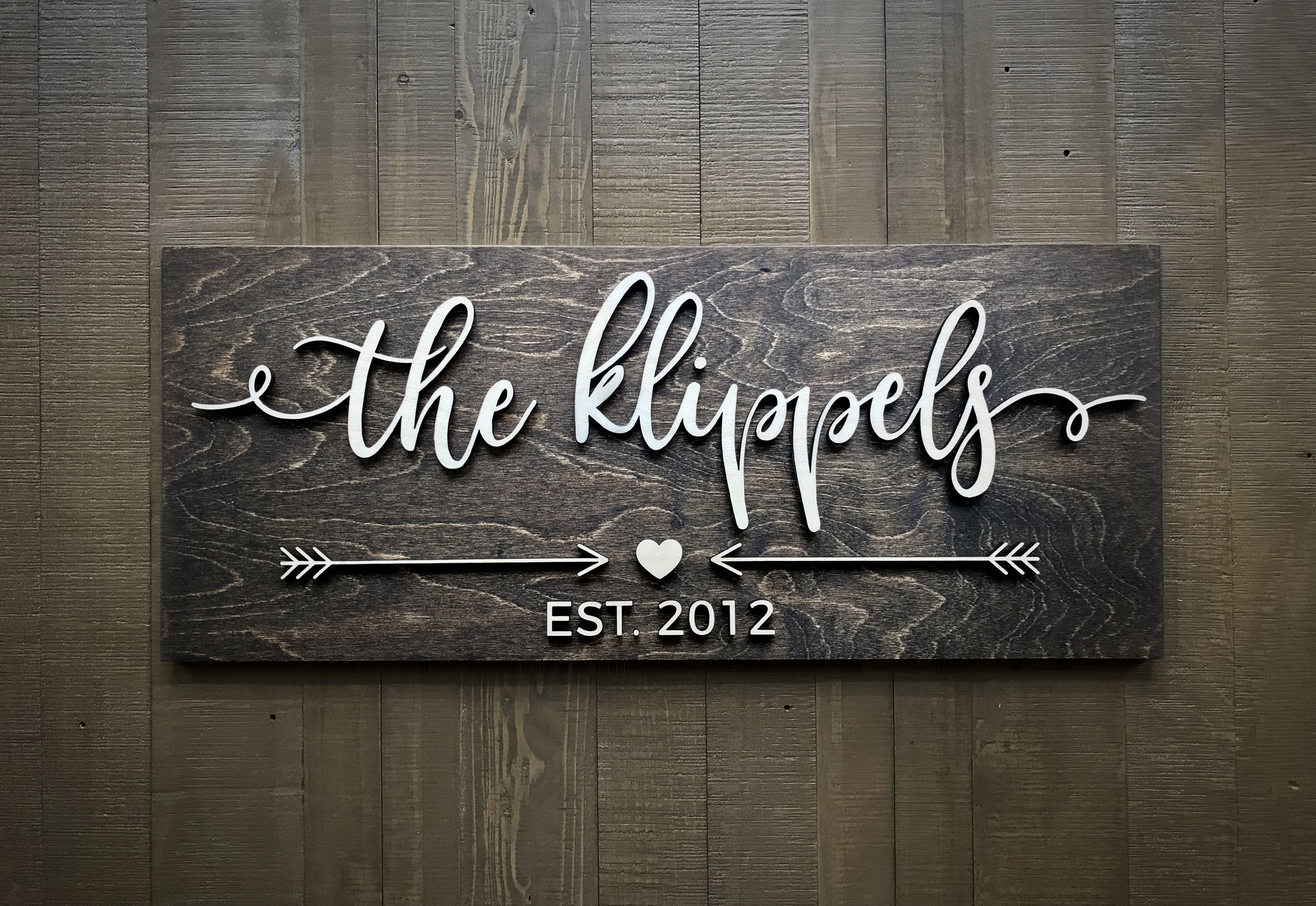 Last Name Sign / Custom Wood Sign / Established Sign / Home Etsy