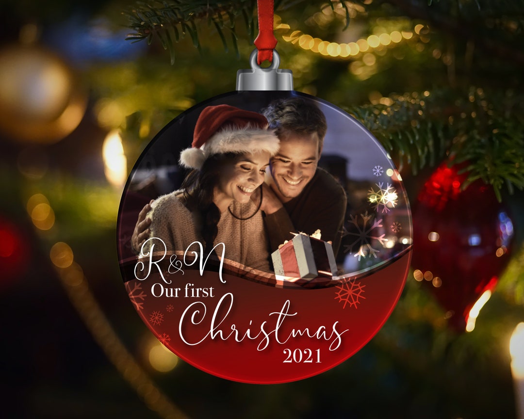 Couples Christmas Ornament Personalized Our First Christmas Together ...