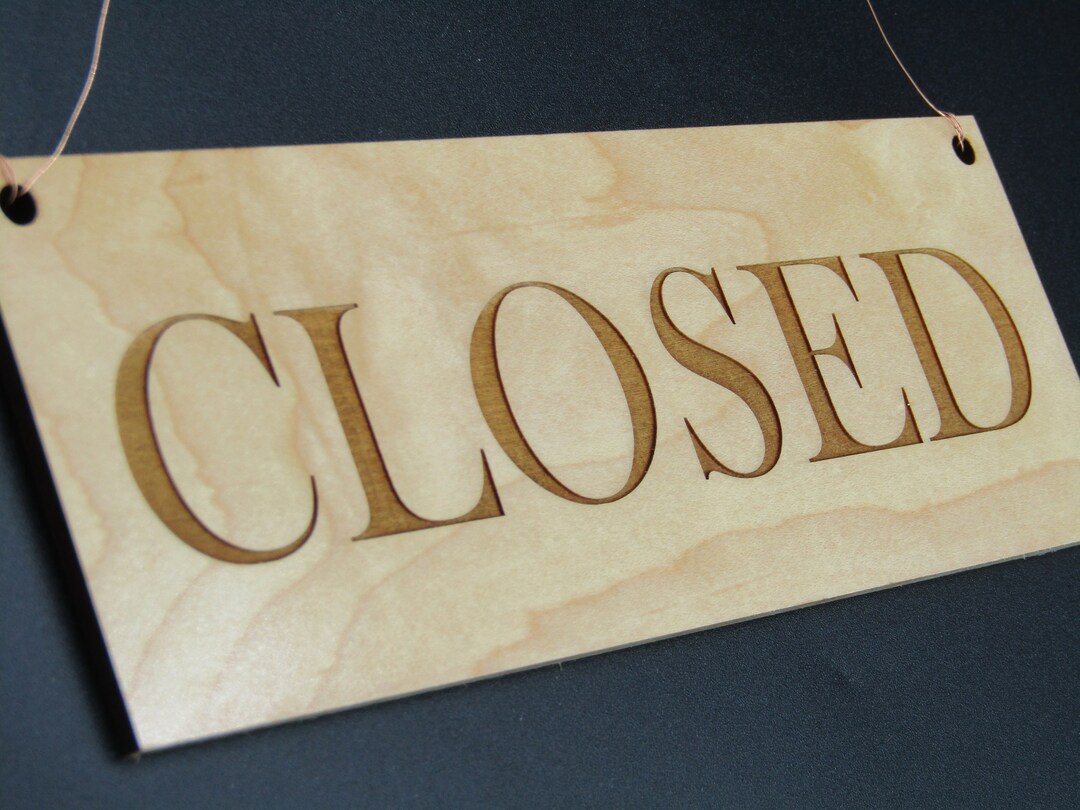 Reversible Open-closed Shop Sign - Etsy