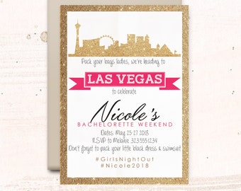 Bachelorette Las Vegas Invitations
