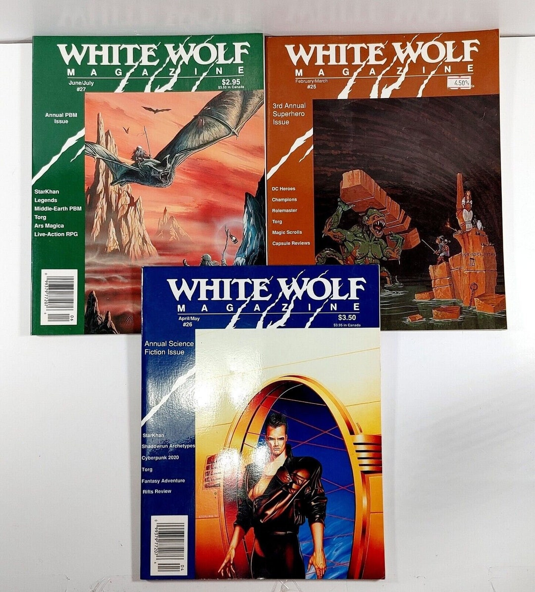 Lot of 3 White Wolf Magazine Roleplaying Coverage 25, 26 , 27 - Etsy