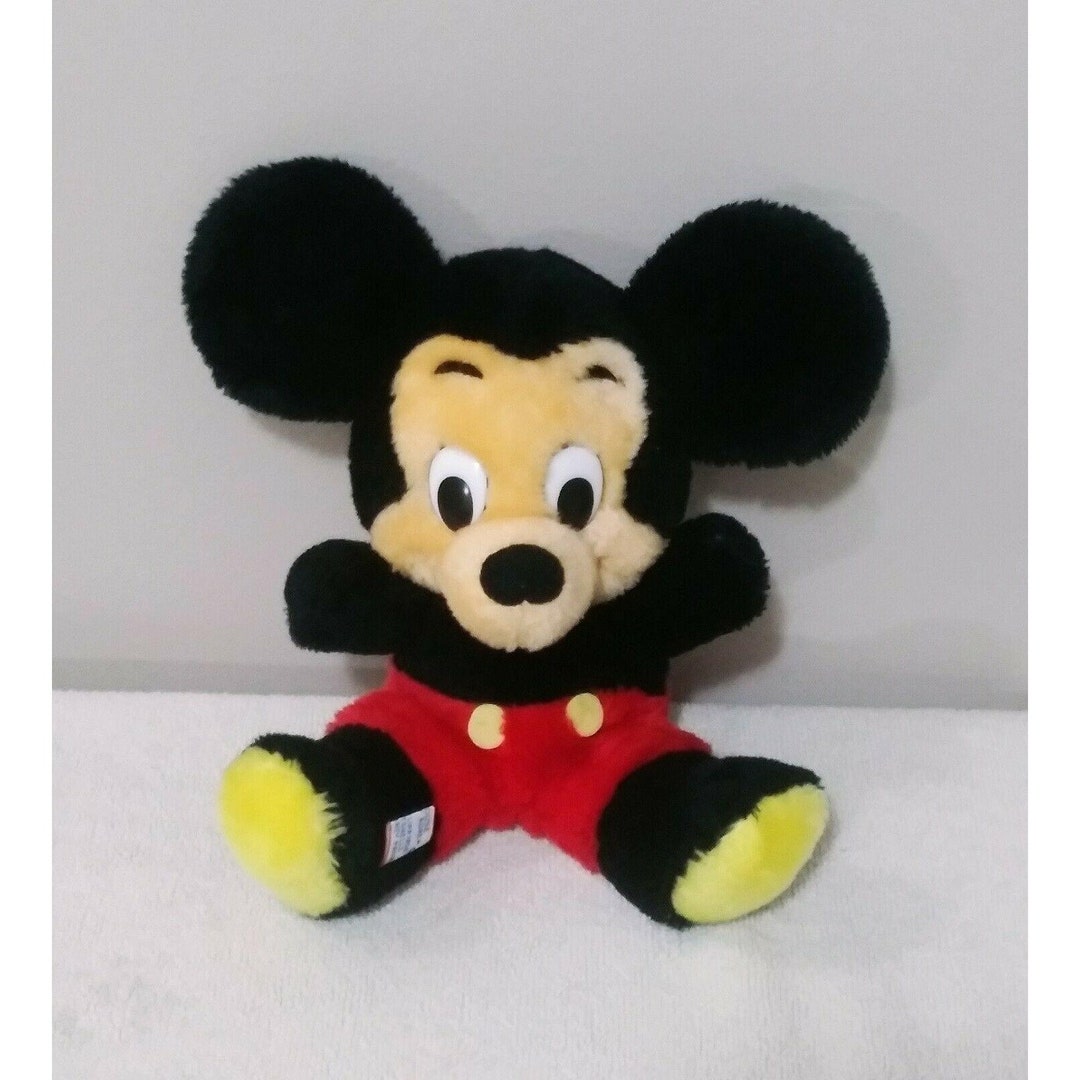Walt Disney Mickey Mouse Vintage Plush Stuffed Animal Mouse Etsy