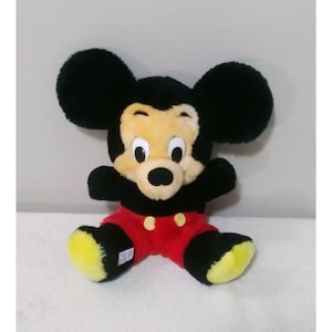 Walt Disney Mickey Mouse Vintage Plush Stuffed Animal Mouse Made in Korea