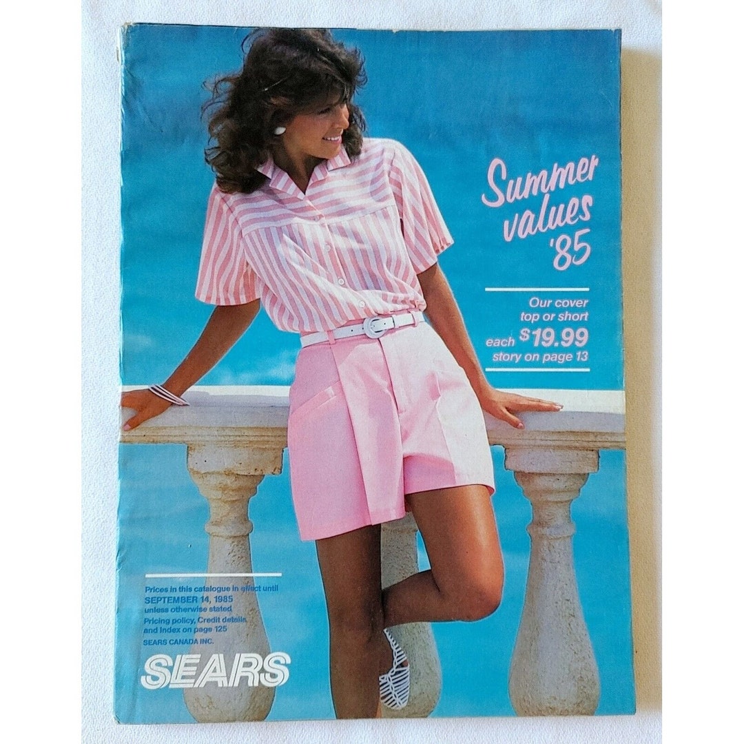 Vintage 1985 Sears Summer Values and Savings Catalog Fashion