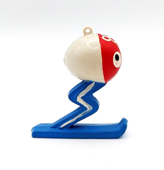 FIGURINE JIM PORTE CLE GRANDE TAILLE MASCOTTE JO DE 1968 DE GRENOBLE