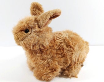 Zellers Vintage Realistic 10" Brown Rabbit Plush Bunny Stuffed Animal