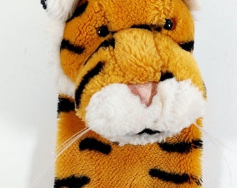 Vintage Dakin Plush Tiger 8" Hand Puppet 1988