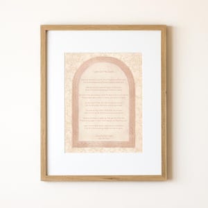 May include: A framed print with a poem titled "Lean On Me Sister" in a pink and white color scheme. The poem is set against a background of a decorative archway with floral patterns. The poem reads: "Life and love and growth. Don't happen without you.  My own sweet blossoming flower. Health a gift to you.  We are strong together. Even when we drift apart.  One of heaven's blessings. A sister in heart.  So when the wind blows. And the storms you will stand.  Let my mouth kiss you. In my arms you'll be planned.  Remember the truth you hear.  Here my baby comes true.  Let my touch keep you safe.  Just take the right.  You are strong hold.  Never let you know.  Let the shoulder hold you.  Help you to grow.  There is courage in waiting.  Refuge from the rain.  Lean on my side.  That's all we'll arrange.  There is a light that shines.  Blessings will come.  Lean on this dear side.  Help us both to grow.  That is all the learning.  Heaven on me and you.  Until all of this learning.  Helps us both to grow.  Jenny Michael Greer.  July 28, 2023."