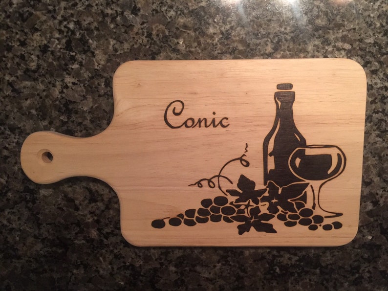 Wine 13x7x3/4 Customized Cutting Board Cutting Board Etsy