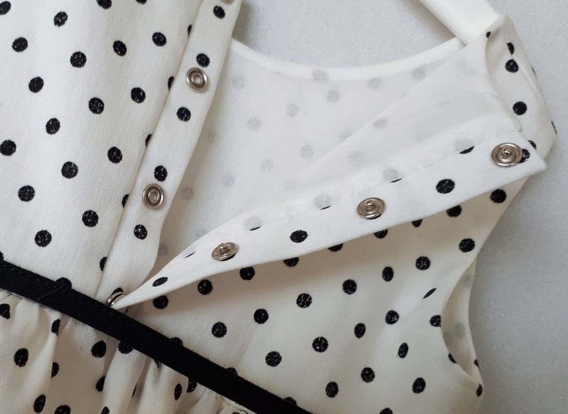 Baby Girl Dress Black and White Sleeve Less Size 36 Month Etsy