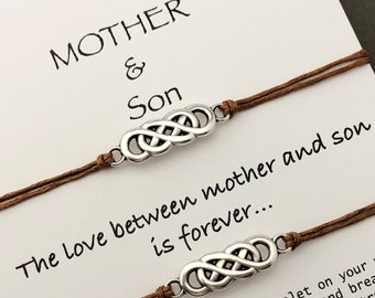 mother son bracelet set