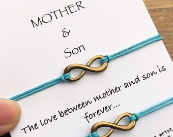 mother son bracelet set