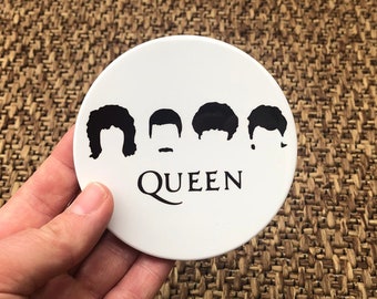 Queen coasters, Ceramic coasters, Queen lover, Drinks Coasters,Freddie Mercury fan memorabilia,Gift for fans,Queen inspired,Christmas gift