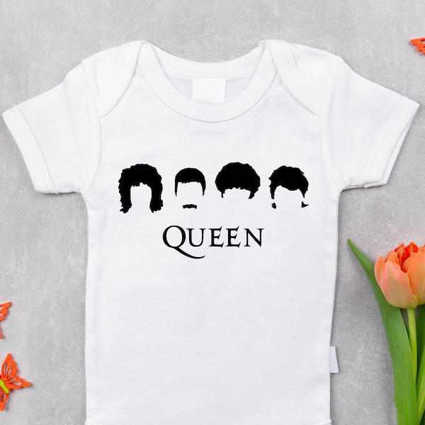 Queen Baby Bodysuit, Freddie Mercury, Bohemian Rhapsody, Baby shower gift,Funny Baby Gift,Heavy metal,Queen music lover gift,Queen Rock Band