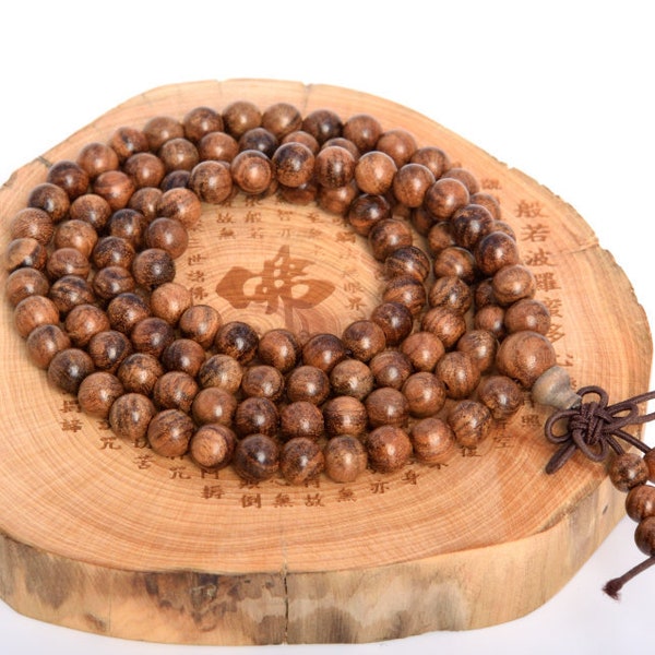 Natural Fragrant Black Rosewood Loose Beads Round Shape 6mm 8mm