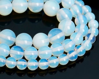 Opalite Beads White Opal Bead Crystal Round Ball Beads Wholesale