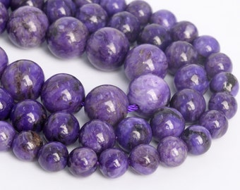 8/'/' long Purple gemstone beads Genuine Charoite diamond beads 12mm