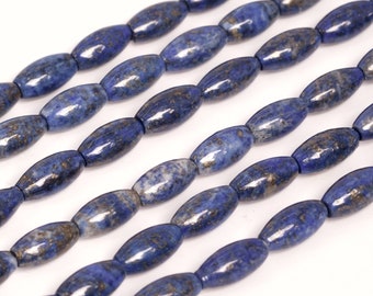 16 inches Lapis barrel shape beads,Blue natural lapis beads