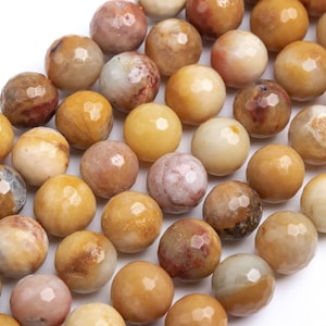Genuine Natural Microcline Loose Beads Micro Faceted Round Shape 6mm 8mm 10mm