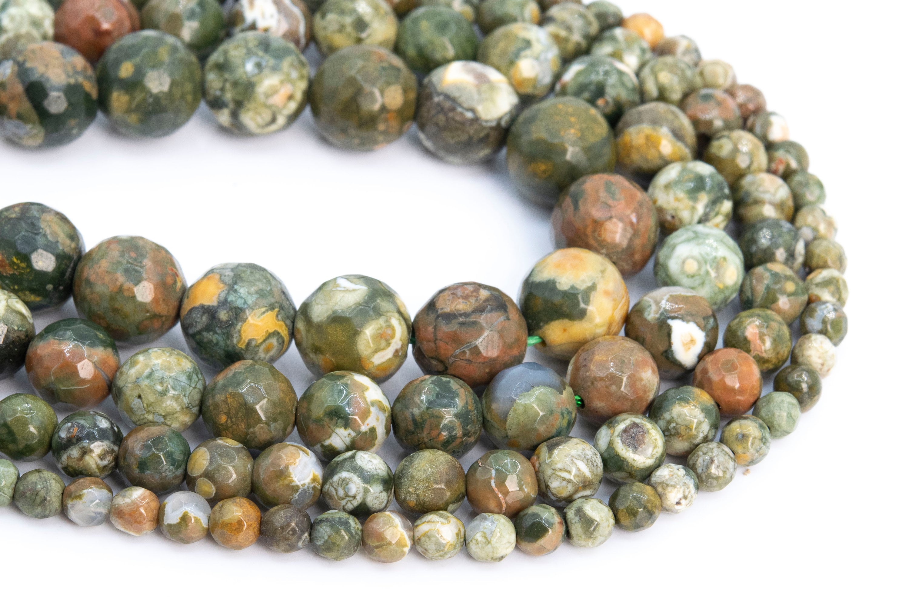 260 Perline Di Amazzonite Naturale 3mm - Pietre Di Fiume Sfaccettate Per Creazione Gioielli Fai Da Te, Bracciali E Collane