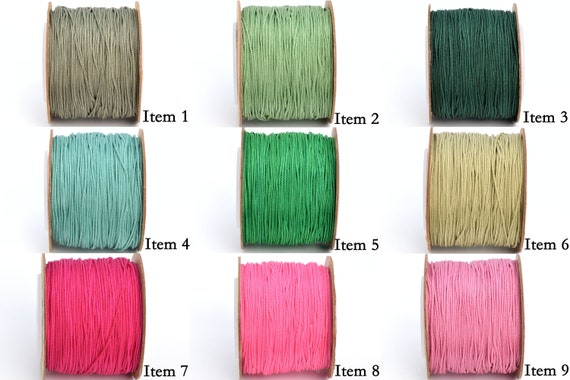 1 Spool 80 Meters No Elasticity Chinese Knotting Macrame Cord Braided Thread - Multiple Colors 0.8MM Thickness High Quality Nylon Thread