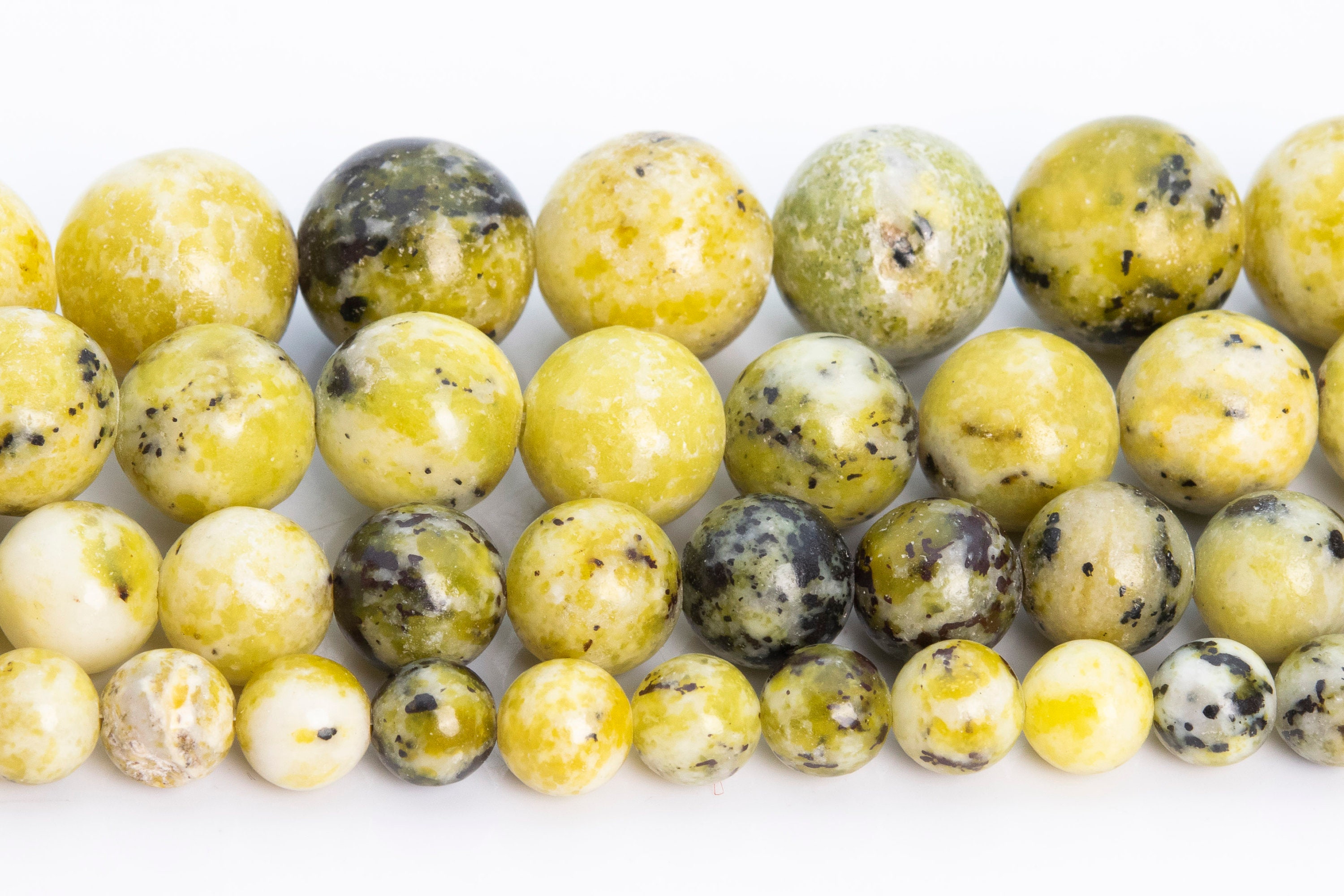 Natürliche gelbe Türkis Lose Perlen Runde Form 6mm 8mm 10mm | Etsy