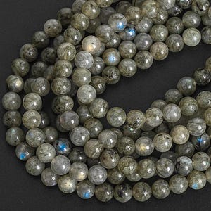 Genuine Natural Labradorite Loose Beads Round Shape 4mm 6mm 8mm 10mm
