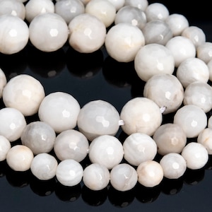 Genuine Natural White Crazy Lace Agate Loose Beads Micro Faceted Round Shape 6mm 8mm 10mm