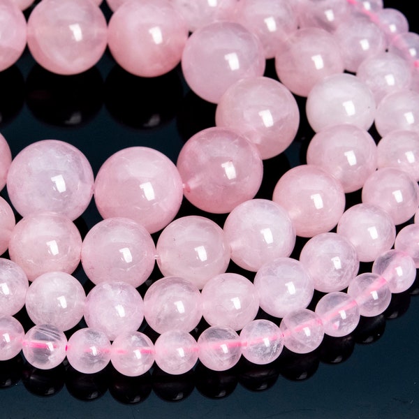 Genuine Natural Rose Quartz Loose Beads Madagascar Grade AAA Round Shape 6mm 7-8mm 9mm 9-10mm 11mm