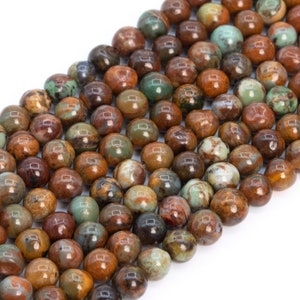 Genuine Natural Green Opal Loose Beads Africa Round Shape 4mm