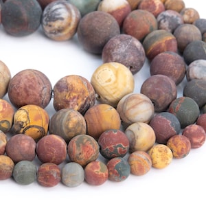 Genuine Natural Matte Red Creek Jasper Loose Beads Round Shape 6mm 8mm 10mm