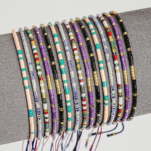 Miyuki Tiny Beads Bracelets  Colorful Boho bracelet layering Jewelry,Friendship Bracelet