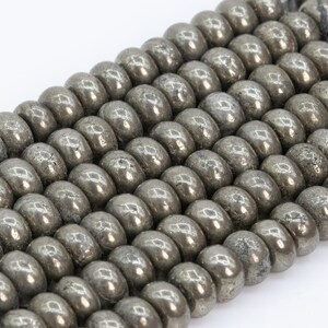 Genuine Natural Copper Pyrite Loose Beads Rondelle Shape 8x5MM