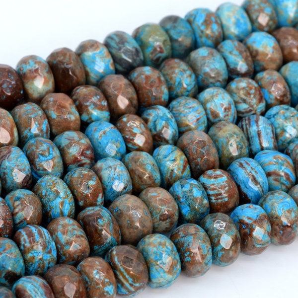 thumbnail image 2 of Blue Calsilica Jasper Round Beads – 4mm To 18mm Mix, 15.5” Strand, Smooth Gemstone 2 of 5