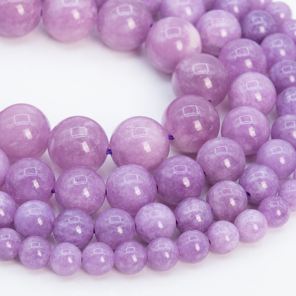 Kunzite Purple Color Quartz Loose Beads Round Shape 6mm 8mm 10mm 12mm