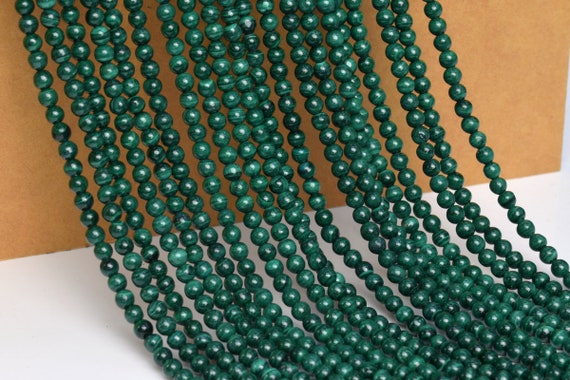 Cuentas De Jade Malayo De 6 Mm, Color Verde Bosque, Redondas, Sueltas, De Calidad AAA (116739) - México