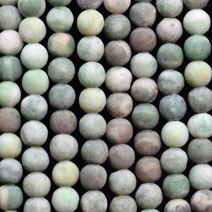 1 Dozen Qinghai Jade 10mm Round Semiprecious Gemstone Beads