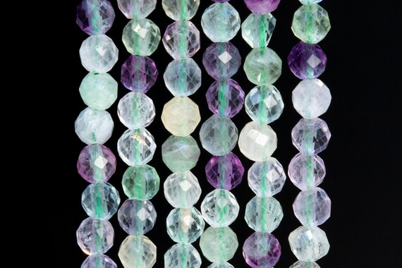 Perle Rotonde Di Fluorite Blu Naturale Di Grado AAA 4 Mm 6 Mm 8 Mm 10 Mm 12 - Foto 9