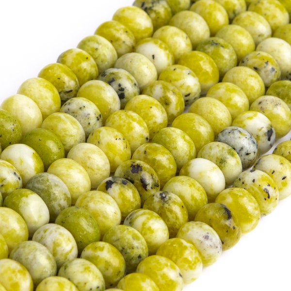 Yellow Turquoise Loose Beads Rondelle Shape 6x4mm 8x5mm