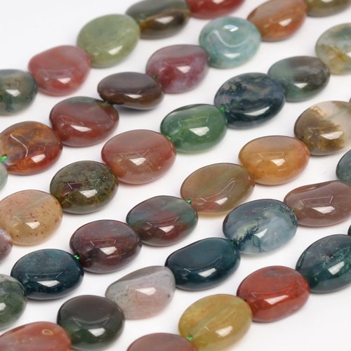Grade AAA Natural Flower Agate Gemstone Beads - Round 6mm - Clear - Loose Beads For Jewelry Making