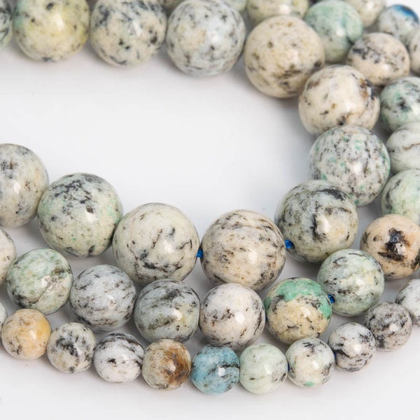 Genuine Natural K2 Stone Loose Beads Pakistan Grade A Round Shape 6mm 8mm 10mm